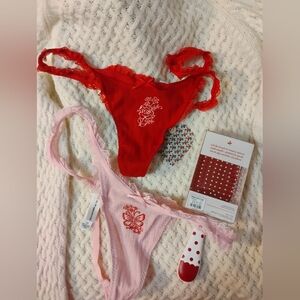 For Love & Lemons ×Urban Outfitters Bundle Of 3 Matching Items NWT